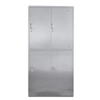 昀物不锈钢衣柜四门台