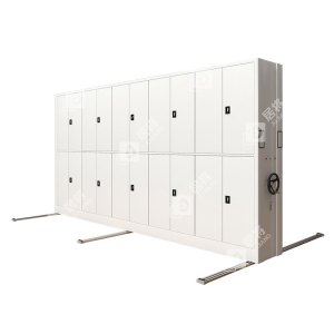 居将 电动密集架移动档案柜钢制轨道密集柜 一列5组