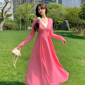 防晒衣女夏季长款连衣裙防紫外线冰丝长裙防晒服UPF50_PLUS