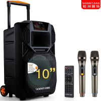 Sansui/山水升级松川SS1-10户外音响广场舞音箱移动拉杆便携式一体机K歌大功率重低音无线蓝牙直播会议演出