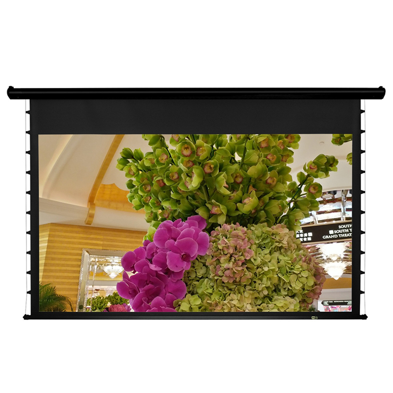 经科JK电动遥控拉线投影幕布M3-AT/300s拉绳编织透声幕180寸16:10