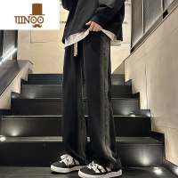 YANXU2023新款直筒牛仔裤男秋季宽松长裤美式潮牌复古男生阔腿休闲裤子