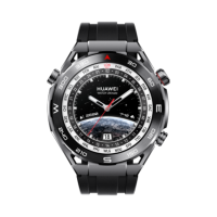 华为(HUAWEI) WATCH Ultimate 手表黑色 非晶锆表壳 黑色丁腈橡胶表带
