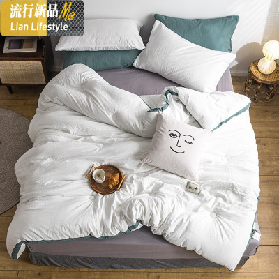 大豆纤维被子冬被加厚保暖春秋棉被芯冬天被褥单人双人丝棉太空被 三维工匠
