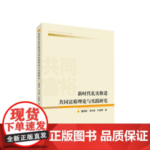2023新书 新时代扎实推进共同富裕理论与实践研究 董晓辉 周长峰 旷毓君著 人民出版社