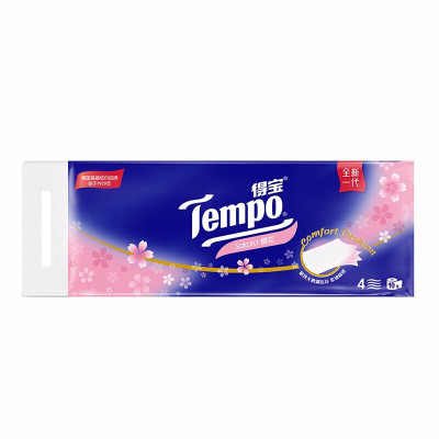 得宝樱花味卷纸4层160g*10卷/提T4682 一提