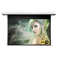 经科JK电动遥控拉线投影软幕布N4-FL/1t IC纳米天花幕120寸4:3