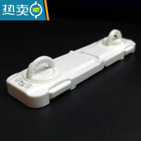 显彩抽屉扣防宝宝安全锁柜门冰箱柜子移门防开童锁婴儿童防护抽屉锁扣 白色[6只装]房门安全扣