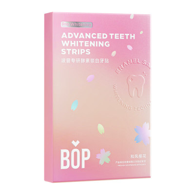 BOP波普专研酵素锁白牙贴和风樱花口味7对装
