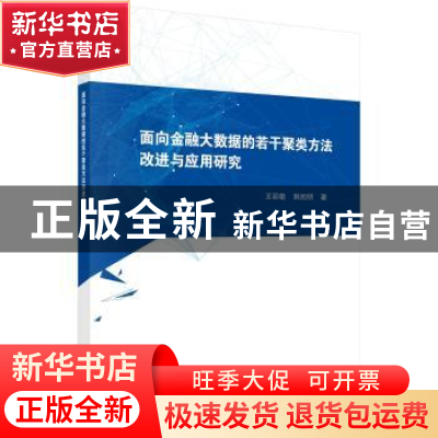 正版 面向金融大数据的若干聚类方法改进与应用研究 王丽敏,韩旭