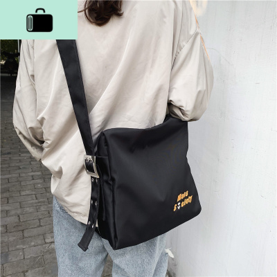 大学生上课斜挎包复古森系大容量暗黑风帆布包女日系百搭ins韩风NEW LAKE女士单肩包