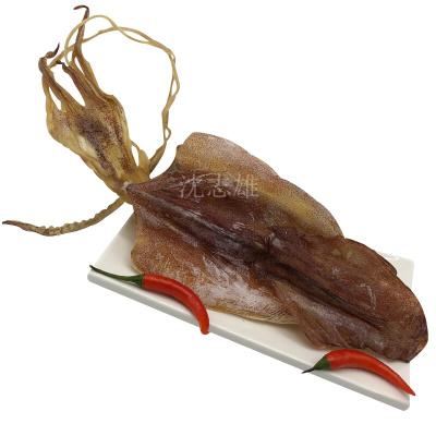 沈志雄船长 东山岛海捕海鲜干品淡干有籽鱿鱼母干 袋装8-10个 500g