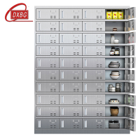DXBG201不锈钢食堂带锁餐具柜40门餐盘柜磁吸锁1800*1350*400