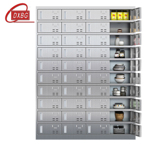 DXBG201不锈钢食堂带锁餐具柜40门餐盘柜磁吸锁1800*1350*400