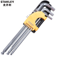 史丹利( STANLEY)9件套公制加长球头内六角扳手1.5-10mm STMT94158-8-23