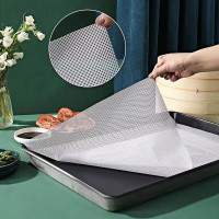 中锐智采 长方形硅胶蒸笼垫蒸箱托盘垫布蒸包子蒸笼布不沾蒸馒头垫不粘屉布 35*55cm 食品级+重复用+不粘