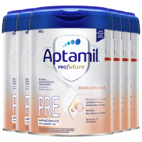 [6罐装]Aptamil德国原装进口爱他美白金版pre段0-6个月婴幼儿配方奶粉800g