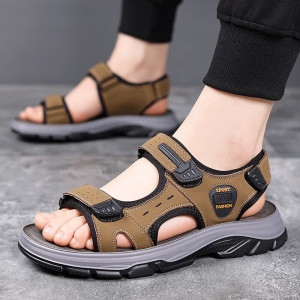 凉鞋男士新款透气防滑休闲沙滩鞋户外耐磨软底凉拖鞋