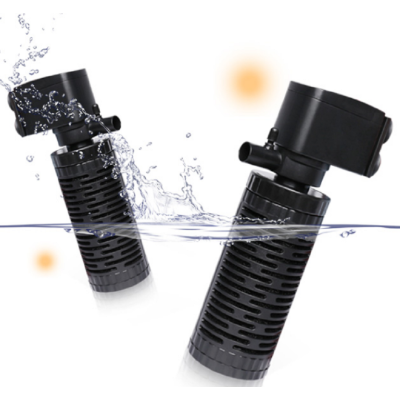 小鱼缸过滤器加氧泵三合一循环加氧泵抽水小型增氧泵