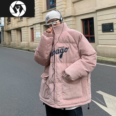 HongZun冬季加厚灯芯绒棉服男士港风潮牌外套保暖宽松棉袄潮流短款棉衣男棉衣