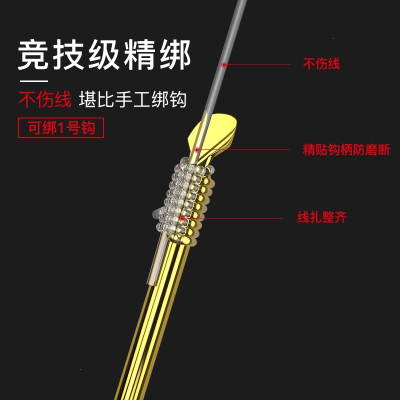 佳钓尼(JIADIAONI钓鱼全自动绑钩器电动子线邦鱼钩器打结器钓钩器挷勾帮双钩橙色充电绑钩器——竞阶款（带usb线）