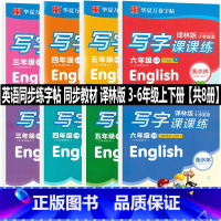3-6年级英语上下册[8本] [正版]衡水体小学生英语同步描摹字帖三年级上册下册四五六年级初中生七年级八年级译林版苏教版