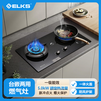 ELKS燃气灶JZT-EL8201台嵌两用 多档位精准控火 天然气