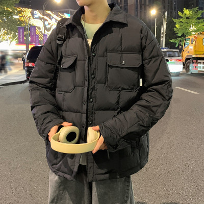 [3件8.5折237.9元,叠加优惠券]唐狮男装羽绒服冬季新款男衬衫羽绒小细节男款羽绒服男装羽绒服