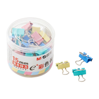 晨光(M&G)ABS92743 长尾夹Eplus15mm(筒装)彩色 6# 4筒装