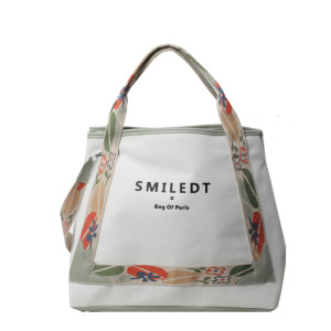 托特包包夏季款女印花帆布包大容量手提包时尚风斜挎包百搭单肩包