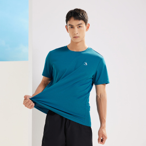 361°运动t恤男夏季新款速干上衣宽松跑步服男士圆领透气短袖652324112V