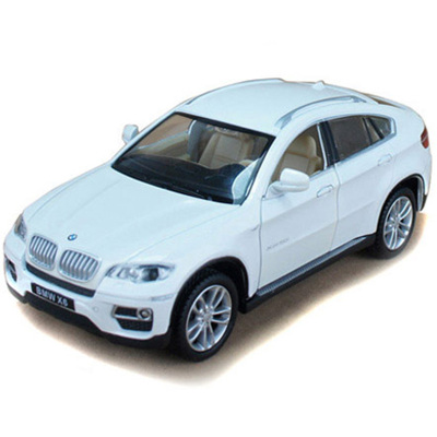彩珀1:32X6SUV越野车5.0i带声光回合金汽车模型玩具收藏白色