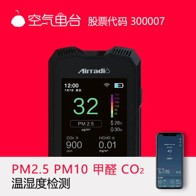 A6智能空气质量检测仪PM2.5甲醛二氧化碳PM10多功能检测