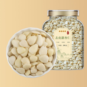 沈之问河北去皮甜杏仁片生南杏仁茶打豆浆煮露露烘焙煲汤原料