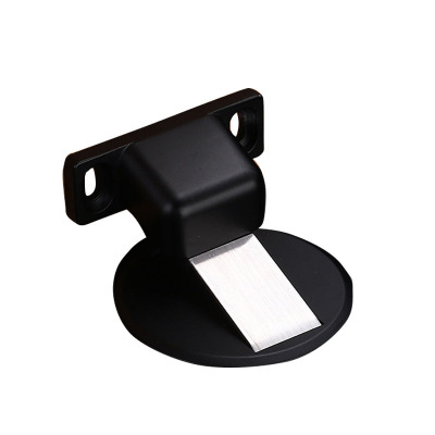 红鲸鱼 阻门器 锌合金免打孔隐形地吸(黑色)1个