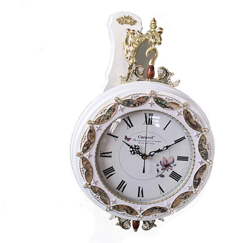 钟表双面钟表挂钟客厅创意欧式静音