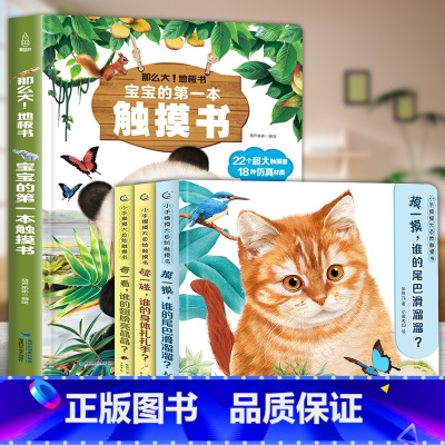 触摸书合集[全4册] [正版]宝宝的第一本触摸书 婴儿书早教益智玩具0到2-3岁绘本1岁半立体书地板书本撕不烂立体儿童书