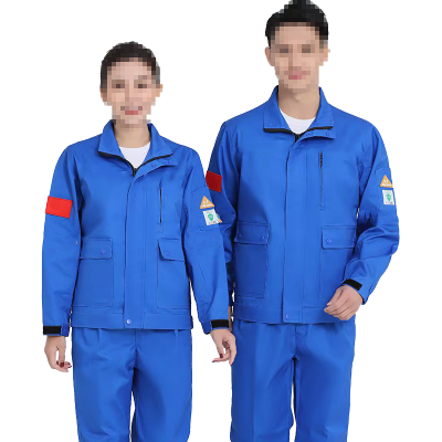 天富星 防酸碱防静电定制劳保工作服 套装 套
