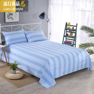 棉老粗布床单单件单人双人棉三件套棉麻学生宿舍加厚被单炕单 三维工匠