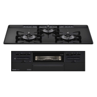 日本原装进口 RINNAI林内 燃气灶烤箱灶 sence系列全黑色75cm RS71W36T1RBW-13A天然气