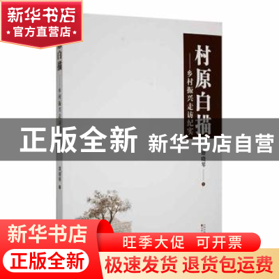 正版 村原白描:乡村振兴走访纪实 谭晓琴著 百花文艺出版社 9787