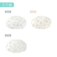 3个装浴帽女防水可爱长短发沐浴帽防尘防油烟加厚头套洗澡洗头帽 三维工匠 随机色[3个装]