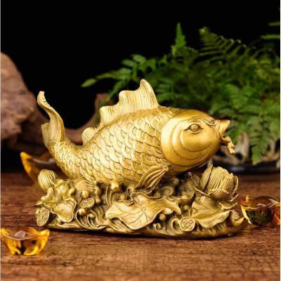 年年有余摆件 鱼摆件家居饰品连年有余铜鱼摆件客厅装饰