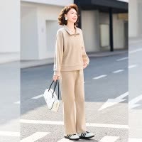 大码女装妈妈装套装春秋新款衣服40-60岁休闲两件套衣服2026年女