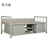 苏兴盛钢制单人床含柜