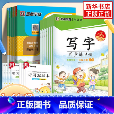 写字同步练习册 一年级下 [正版]墨点字帖 写字同步练习册 语文同步练字帖 小学同步字帖一二三四五六年级上下册正楷人教版