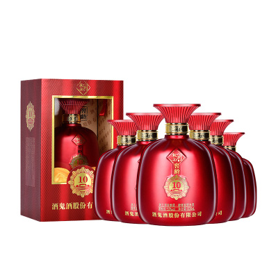 官方授权-酒鬼酒52度湘之润窖龄10馥郁香型500ml*6瓶整箱装国产白酒