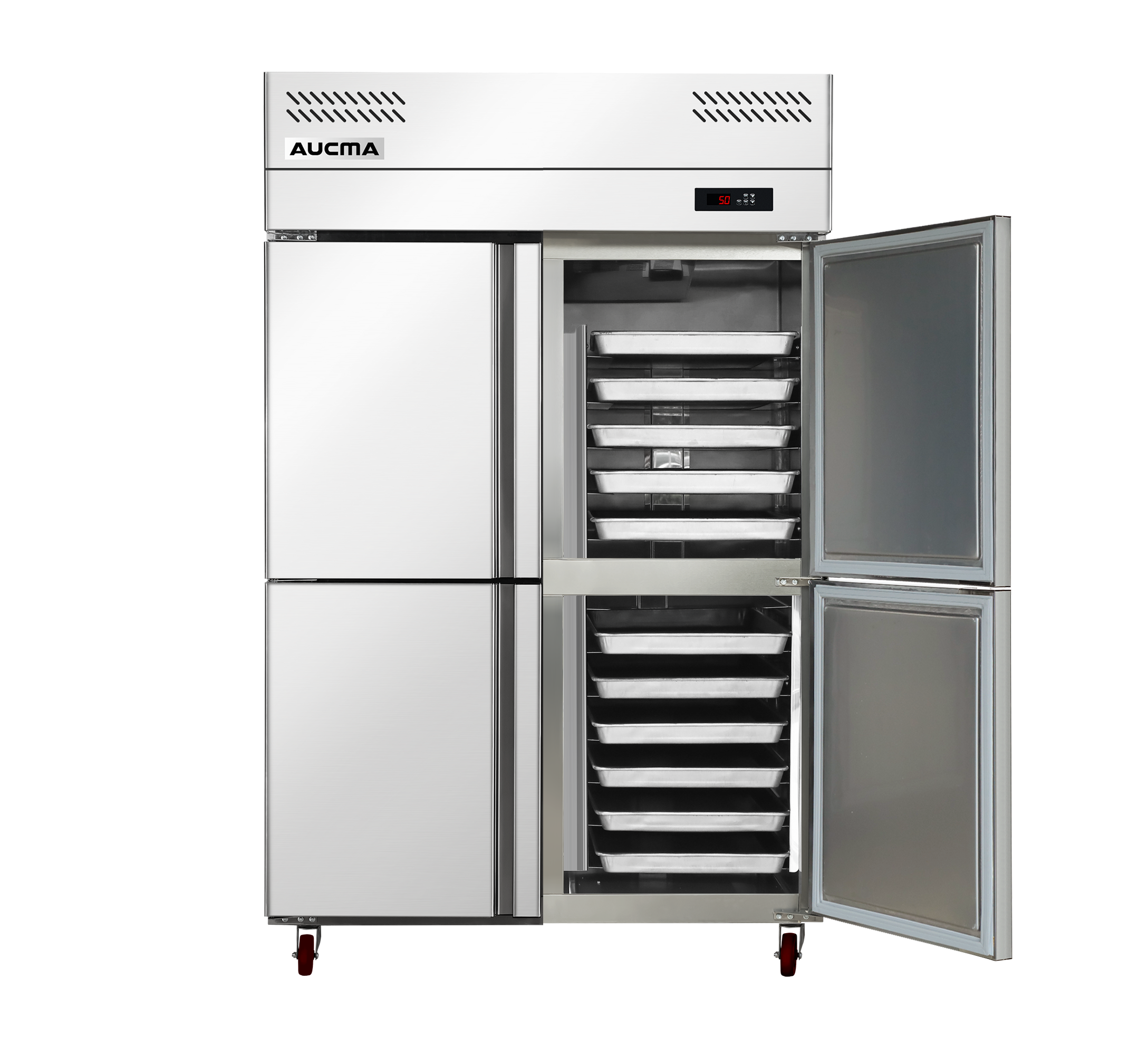 澳柯玛(AUCMA) 厨房冰箱VF-980AW 风冷冷冻冰箱大容量冷柜饭店后厨冷藏冷冻展示柜食品储藏箱