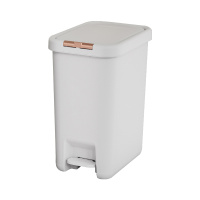 臻远 ZY5090113手按脚踩两用垃圾桶 送1卷垃圾袋 20L 白色