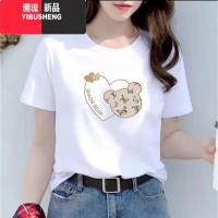 YIBUSHENG[女款印花款]季短袖T恤国风时尚洋气半袖短款上衣
